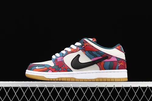 All Categories Nk SB Dunk Series Nk SB Dunk Low Low-top sneakers Parra x Nk Dunk SB Low Pro White Blue Red Abstract Art Scratch Olympics Dunk Series Retro Low-top Casual Sports Skateboard Shoes DH7695-600